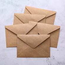 10-50pcs Classical White Black Kraft Blank Mini Paper Window Envelopes ,Small Card/Note Holders ,For Wedding Invitation ,Birthday Party Gifts And Christmas Celebration Back To School