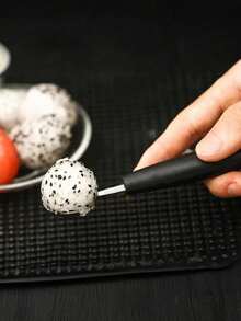 2pcs Stainless Steel Double-Headed Fruit Spoon, Melon Baller, Ice Cream Scoop, Watermelon Scoop, Fruit Ball Maker - Multicolor - View 2