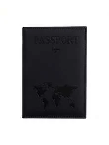 1 Pc Customized Unique Letter Monogram PU Leather Passport Card Holder & Protector, Special Gift For Husband, Daughter, Son, Wife, Grandparents, Friends, Students, Holiday Gift - Multicolor 3 - View 14