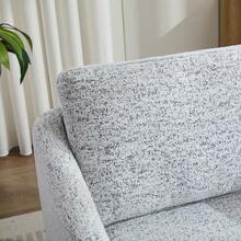 31.5"W Swivel Accent Chair And Comfy Round Accent Single Sofa Chair, 360 Degree Club Chair, Lounge Armchair For Living Room,Bedroom.Nursery.White-Black Chenille - 1 - View 10