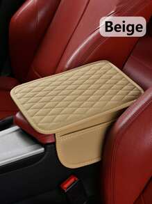 1pc Fashion Center Console Armrest Box Mat, Universal Car Armrest Cover, Car Interior Storage Pad