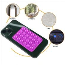2pcs 24-Hole Silicone Suction Cup Phone Holder, Portable Mount Stand For Various Phone Cases, Non-Slip Adhesive For Video Calls, Selfie