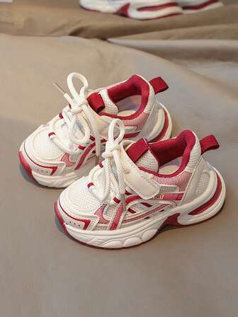 1 Pair Kids Boys Girls Breathable Mesh Casual Sports Shoes, Comfortable And Lightweight, Suitable For Indoor & Outdoor Wear