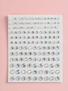 3D Realistic Chunky Glitter Glass Rhinestone Facial Decorations, Suitable For Hair, Eyes, Face, Body Decoration, Gift For Women, Music Festival, Party, Masquerade