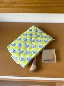 Bolsa de almohada portátil, bolsa de maquillaje grande, bolsa de cosméticos, bolsa de viaje, bolsa de maquillaje grande para niñas, bolsa de almacenamiento dulce, regalos para chicas adolescentes, bolsa de maquillaje de verano para mujeres, bolsa de cosméticos con estampado floral, organizador de maquillaje vintage, bolsa de artículos de tocador para viaje para brochas de maquillaje, cuidado de la piel y esmalte de uñas en gel - perfecto como regalo para niñas, amigas, cumpleaños, bodas, fiestas, suministros de maquillaje, herramientas de maquillaje, bolsa de almacenamiento, artículos de viaje