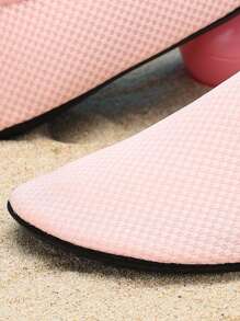 1 par de zapatos respirables a rayas multiusos para niños, zapatos para senderismo, zapatos para todo el año