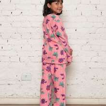 ***Check The Measurements Carefully*** Children's Pajama Set/Fleece Ultra Soft/Boy, Unisex. - Hot Pink - View 5