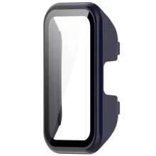 PC Schutzhülle + Bildschirmschutz kompatibel mit Huawei Band 9/8, Schutzhülle mit gehärtetem Glas Displayschutz & PC Bumper Cover Zubehör, für Herren und Damen