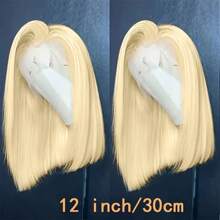 200% Density Brazilian Virgin 613 Blonde Short Bob Wigs Human Hair 13x4 HD Lace Front Wigs 613 Lace Front Human Hair Straight Bob Wig Pre Plucked With Baby Hair