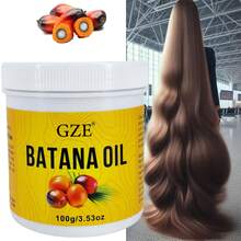 GZE 100% 天然纯巴塔纳油原料未精制保湿头皮护理和头发强化 100g - 黃 - 查看 2