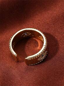 1pc Fashionable Vintage Devil's Eye Unique Design Open Ring