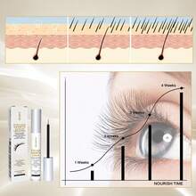 1PCS OUHOE Eyelash Serum Is Gentle, Natural, Moisturizing, Beautiful, Thick, Long, Black, Curled, And Traceless Eyelashes-20ml. - 無色 - 查看 4