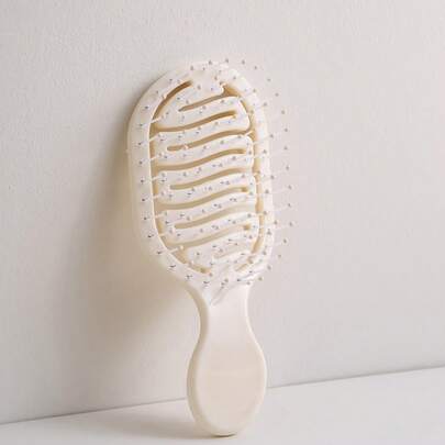 2pcs/1pc Ivory Color Hollow Portable Styling Comb, Hair Brush, Comb, Hair Styling Tool, Hair Product And Accessories, Unisex, Suitable For Hair Salon, Beauty Travel, Multi-Functional Wet & Dry Comb, Suitable For All Hair Types, Mother's Day Gift, Back To School, Travel Essential, Women Hair Accessory, Brush, Hair Brush, Edge Comb