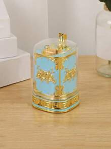 European Style Press Release Toothpick Dispenser, Spring Loaded Toothpick Holder With Dust Cover For Restaurant, Hotel Dining Table