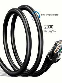 Cable Ethernet Cat6 de red, 1Gbps, RJ45, cable sin enganches, conectores chapados en oro, para Internet para PC, TV, tableta, router, impresora, servidores, centro de datos de TI - Paquete de 4 (Negro/Azul/Gris/Amarillo) - Multicolor - Ver 5