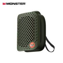Altavoz portátil de alta fidelidad Monster M3, altavoz estéreo inalámbrico con graves, altavoz con clip incorporado y micrófono - Verde - Ver 9