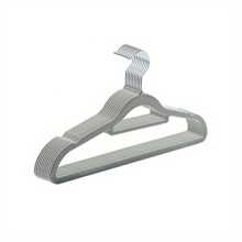 Cabides flocados 5/10/20 peças para uso doméstico e adulto, cabide antiderrapante que evita saliências no ângulo dos ombros, armazenamento compacto no guarda-roupa, adequado para pendurar roupas delicadas, cabideiro para loja de roupas, ternos, blusas, gravatas, camisas, vestidos e calças