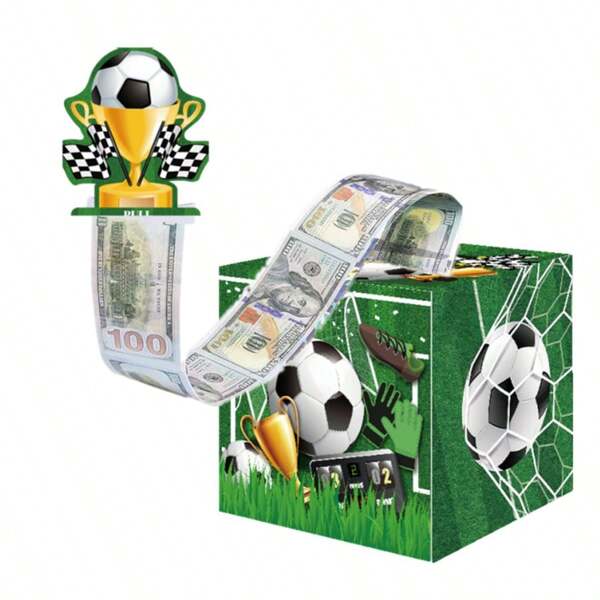 1 Stück Fußball-Themen Überraschungs-Geschenkbox, einzigartiges Geburtstagsgeschenk, Partyspiel, kleines Geburtstagsfavoritengeschenk, Partyaccessoire, Geburtstagsdekorration, Partydekoration