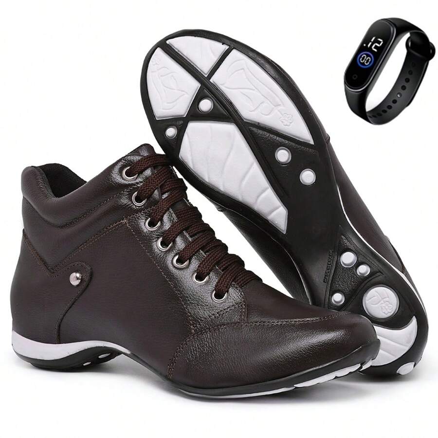 Women Wedge Sneakers - 咖啡棕 - 查看 1