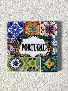 1 pieza Decoración del hogar creativa 3D portuguesa Imán para nevera, recuerdo de viaje