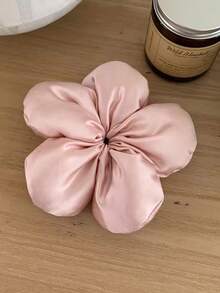 topshiny 1pc Elegant Solid Color Silky Satin 3D Floral Scrunchie, High Quality Sponge Filled Stretchy Flower Hair Tie, Suitable For Buns, Ponytails Or As A Floral Decor, Ballet Dancer Hair Scrunchies, Party Formal Wear, Casual Holiday, Gift For Friends Hair Ties Scrunchy Hair Ties Hairbands Head Accessories - Multicolor - View 17