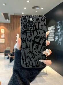 Slim Compatible With Iphone 16 Case - Joker Haha Design - Cool Case For Men - Superhero Villain Designer Cover - Slim And Flexible Gift For Birthday, Mother, Family, Friends, Boyfriend, Girlfriend - 黑色 - 查看 2