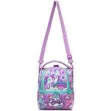 1pc Cute Double Layer Crossbody Bag, Women's, Can Be Used As Backpack, Insulated, Keeps Warm/Cold/Fresh, With Adjustable Shoulder Strap - Children's Double Layer Lunch Bag - View 4