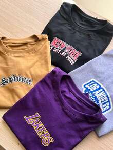 Kit 4 Youth Boy T-Shirts - High Quality Clothing Items - Promotion - Assorted Colors And Prints - Multicolor - View 3