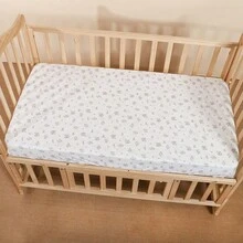 1pc Baby Crib Sheet, Breathable Soft Microfiber Fitted Crib Bedding Set For Boys, Girls, Unisex, Standard Baby Crib, Mini Crib, Toddler Bed - 60*120cm - View 5