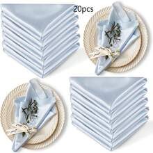 8/15/20 件多色布餐巾，17 英寸 X 17 英寸餐巾，适用于婚礼、派对、节日、甜点、午餐、鸡尾酒、生日、宴会用品 - 彩色 - 查看 27