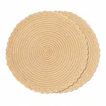 2pcs/4pcs/6pcs 15 Inch Round Woven Braided Placemat, Washable Anti-Slip Heat Insulation Tableware Mats, Suitable For Home Dining Table Decor, Holiday/Party - Multicolor - View 24