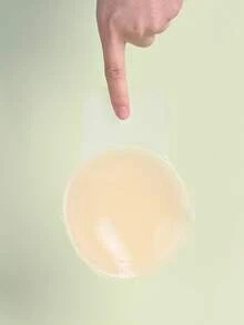 2pcs/1 Pack Silicone Nipple Cover Boob Pads Bras For Women, Invisible Breast-Lifting Pasties, Adhesive Backless Strapless Invisible Bra Pads For Party Dresses, Lift And Cleavage Enhancement