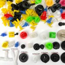 50/100/200/500pcs/Set Universal Plastic Clips For Car Bumper Door, Durable Auto Fastener Set, Mixed Auto Retainer Fastener Rivets Clips Set For Easy Car, Bumper & Door Panel Repair