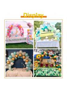 Ballonbogen Ständer, Tischstangenbasis mit Klemmen, verstellbarer Metallballonblumenbogenbasis, dekorierter Bogen für Party, Geburtstag, Hochzeit, Halloween, Weihnachten, Schwarz, verstellbarer Ballonbogen Ständer Set, neues wiederverwendbares Tischballonbogen Set mit Basis aus hochfester Glasfaserstrebe für DIY Party Hochzeit Geburtstag