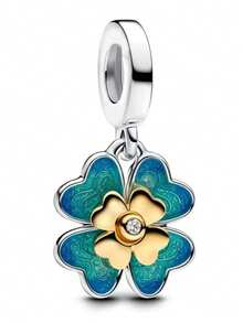 1 件绿色系列叶子、四叶草、仙人掌、椰子、花朵、熊猫、蜻蜓、蝴蝶串珠吊坠，适合手链项链 DIY 珠宝母亲节情人节常戴珠宝礼物