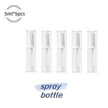 5pcs Vacuum Airless Travel Bottle Set, Transparent Refillable Pump Containers For DIY Foundation, Gel, Essence, Moisturizer - Multicolor - View 10