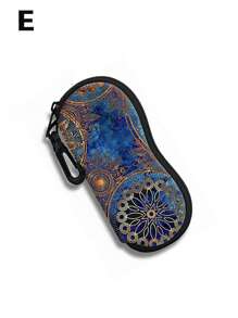 1 pezzo Custodia per occhiali alla moda e colorata, realizzata in materiale durevole, custodia portatile morbida per occhiali da sole, adatta per viaggio e sport, scatola compatta e protettiva per occhiali da auto
