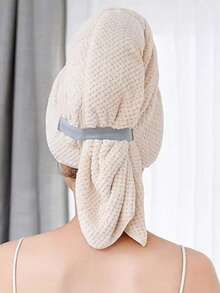 1pc Quick Drying Hair Towel Wrap Microfiber Hair Towel Wrap For Women - Fast Drying Turbans For Long, Thick, Curly Hair - Super Soft Hair Wrap Towels With Elastic Strap Large Microfiber Hair Towel Wrap For Women, Anti Frizz Hair Drying Towel With Elastic Strap, Fast Dry | Super Absorbent | Quick Dry Hair Turban For Wet, Curly, Long & Thick Hair Unfold To Make A Bath Towel Hair Bonnet Shower Towels For Beaty Salon, Hotel Sports,Home Essentials, Towel, Skin Care