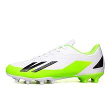 1 Pair High-Performance Soccer/Football Cleats, Low-Top, Flexible, Soft-Ground, Professional Grip, Outdoor Training Shoes For Adults, Students, Youth, Breathable, Lace-Up, Anti-Slip, Lightweight Design - White - View 9