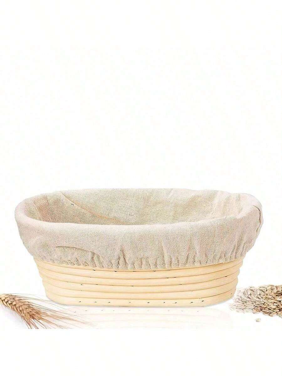 1 pieza Cesta de pared para fermentar y probar masa, con entramado de ratán, para fermentación y levado de masa para hacer pan, utensilios de cocina, artículos y accesorios
