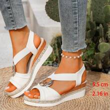 Women's Platform Sandals, Fashionable One-Piece Thick Sole High Heels, Comfortable Beach Shoes For Summer