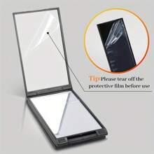 360° Foldable Portable Vanity Makeup Mirror, Convenient For Self-Haircutting And Daily Beauty, Polished Surface, No Battery Needed, Minimalist Solid Color, Multi-Angle Adjustment, Essential For Refined Life, Mood-Boosting Gadget, Ideal Gift For Girlfriends