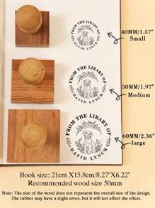 Personalisierter Buchs tempel, individueller Buchs tempel, "Aus der Bibliothek von", Hochzeitsstempel mit Namen und Datum, Geschenk für Buchliebhaber, das Beste als Geschenk