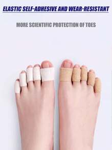 0,98 pulgadas * 177 pulgadas Protectores adhesivos para los dedos de los pies, protector de talón elástico transpirable, producto para el cuidado de los pies, plantilla para tacones altos, pegatina antiabrasión, accesorios para zapatos, accesorios de gimnasio