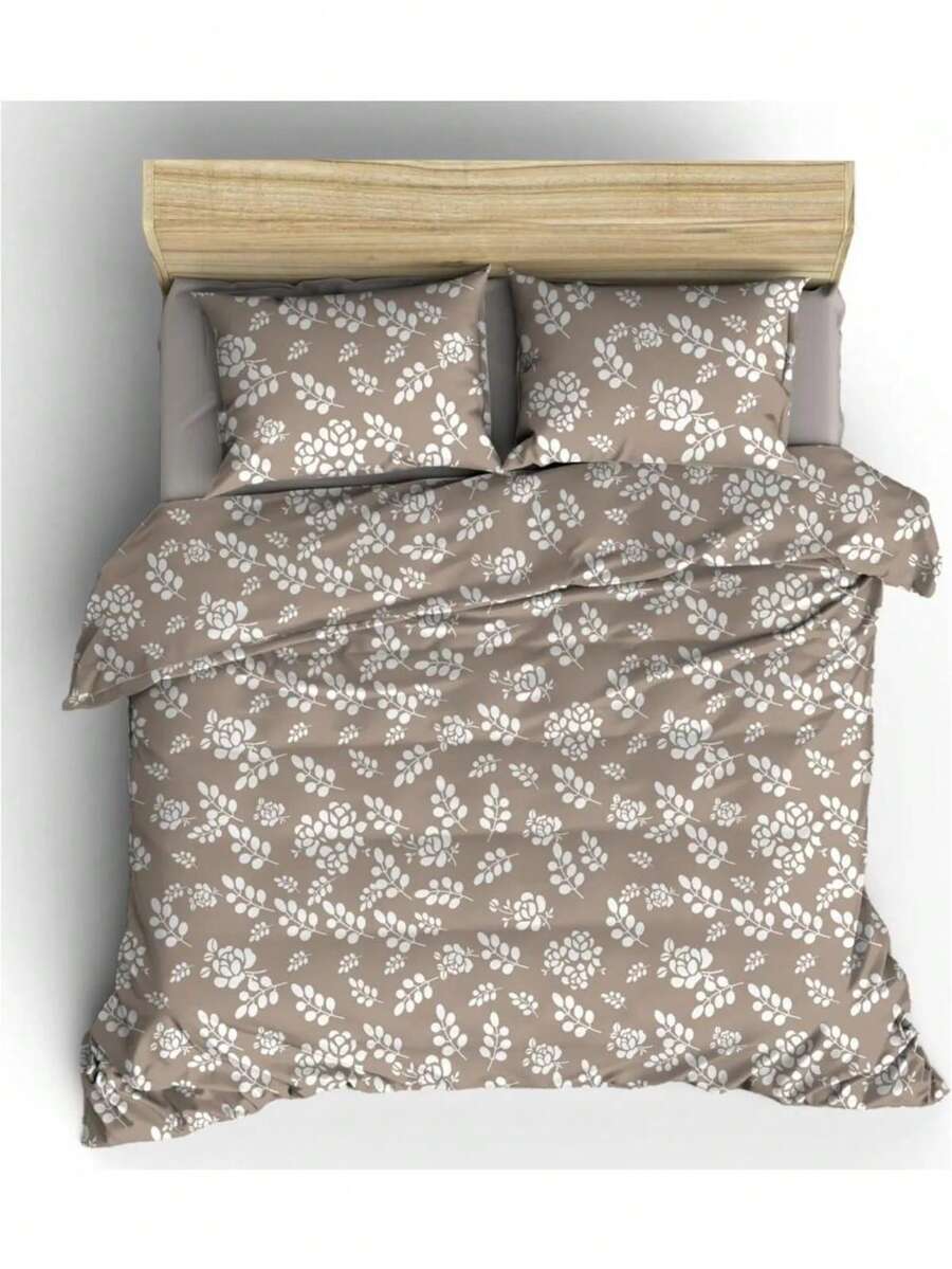 土耳其制造四件套床上用品 | 被套 200*220cm | 床单 160*200+25cm | 枕套 50*70cm | 80% 纯棉，柔软透气 - Teal - 查看 1