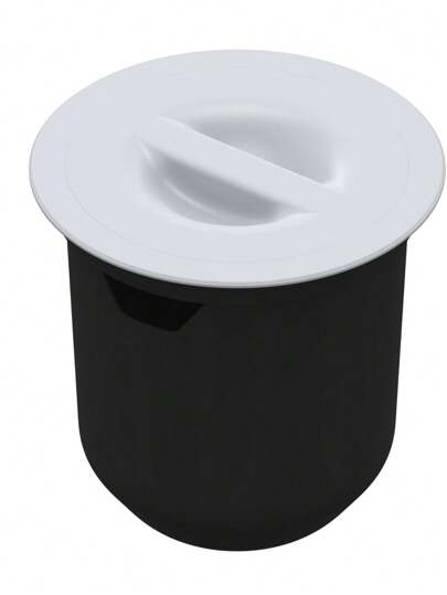 Lixeira P/ Embutir Redonda 8 Litros METASUL-ARQUITECH