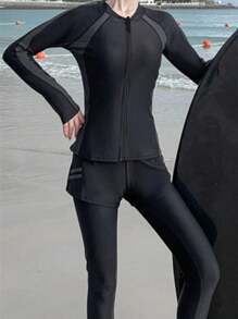 4pcs Long Sleeve And Long Pants Beach Diving Suit Set