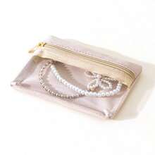 Jewelry Storage Bag Earring Earring Ring Bracelet Mini Jewelry Storage Organizer Transparent Travel Coin Zipper Bag,Storage,Birthday,Party,Wedding,Back To School Season,Jewelry Packaging,Jewelry Bags,Jewelry Bags,Gift Bags,Cosmetic Storage,Travel,Travel Accessories For Women Storage Organizer Travel Essentials Back To School Dormitory Storage Fall Decor - Multicolor - View 17