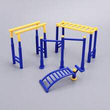 儿童迷你家具玩具套装、游乐场健身玩具、庭院健身器材、迷你场景娃娃屋装饰、玩具屋迷你配件、学龄前教育过家家游戏玩具,男孩女孩适用 - 彩色 - 查看 14
