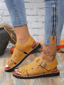 2025 Summer New Kids Braided Open Toe Roman Sandals, Non-Slip Princess Shoes, Fashion & Versatile Casual Beach Sandals For Teenagers